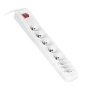 Listwa przeciwprzepięciowa Activejet ACP-8EX  8g/5m-GR (3 x Typ C, 5 x UTE; 10 A; 5m; kolor szary)