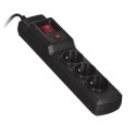 Listwa przeciwprzepięciowa Activejet COMBO 3gn/5m/cz (10A; 2300W) 5m; kolor czarny