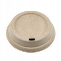 Wieczko / pokrywka z ustnikiem z trzciny cukrowej 0% plastiku 90mm 50 szt.