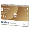 175890 Ręcznik w roli 3 warstwy beżowy eko makulatura (4 szt.) SATINO PURESOFT