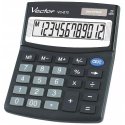 KALKULATOR BIUROWY VECTOR KAV VC-812, 12-CYFROWY, 101X124MM, CZARNY