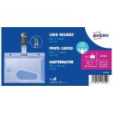 4826 Holdery na karty z klipsem, 54 x 85 mm, 25 szt, półprzezroczyste Avery Zweckform