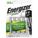 Energizer Akumulator Universal, AA, HR6, 1.2V, 1300mAh, 4szt.