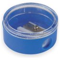 TT00573 Temperówka plastikowa pojedyncza z pojemnikiem mix kolorów 82-440246 Taurus