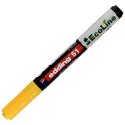 Marker olejowy na bazie wody edding 51 Ecoline okrągła końcówka 1-2 mm żółty