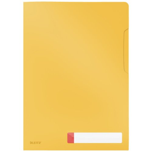 4708 Folder A4 koszulka prywatyzująca z kieszonką na etykietę Cosy Leitz żółty 47080019