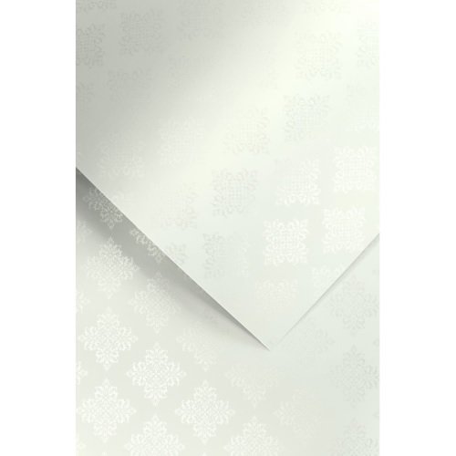 Karton ozdobny standard 230g biały Glamur/20 ark/ Galeria Papieru