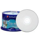 CD-R Printable Verbatim 700MB DataLife PLUS AZO Wide Printable-No ID Brand 43438 (opak. 50 szt.)