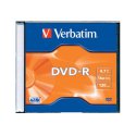 DVD-R Verbatim 4,7GB slim color 43557