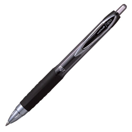 UMN-207 SIGNO Długopis żelowy z chowanym wkładem UNI czarny
