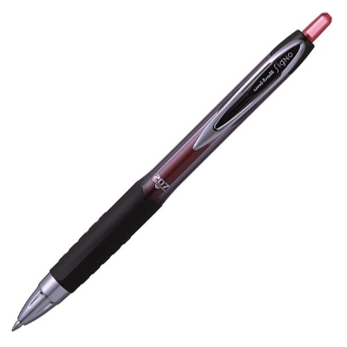 UMN-207 SIGNO Długopis żelowy z chowanym wkładem UNI czerwony